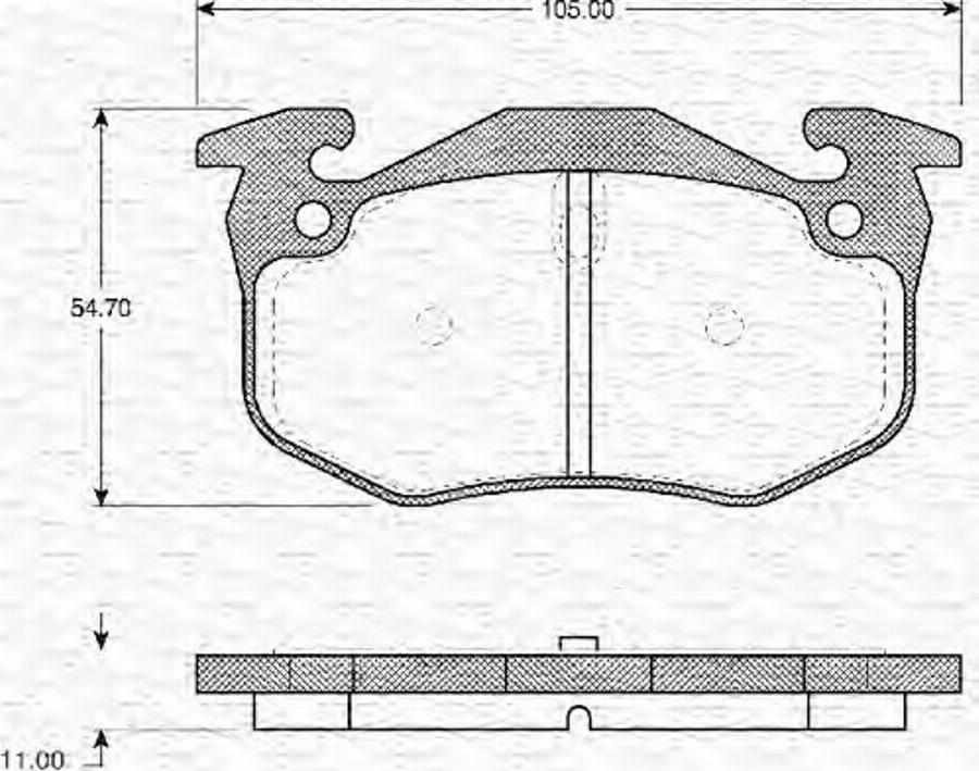 Magneti Marelli 363702161065 - Kit pastiglie freno, Freno a disco autozon.pro