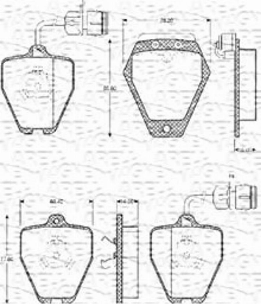 Magneti Marelli 363702161061 - Kit pastiglie freno, Freno a disco autozon.pro