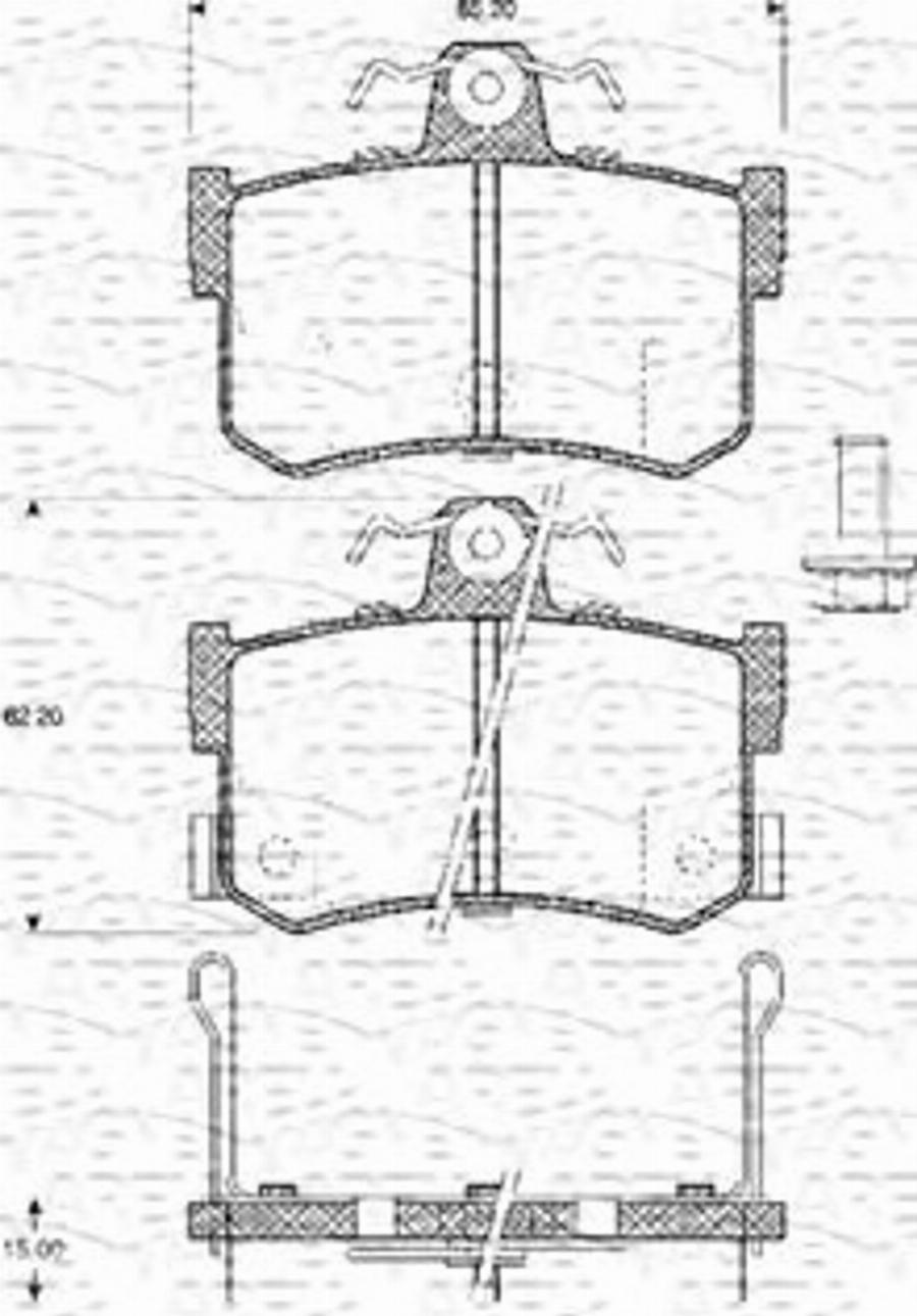 Magneti Marelli 363702161063 - Kit pastiglie freno, Freno a disco autozon.pro