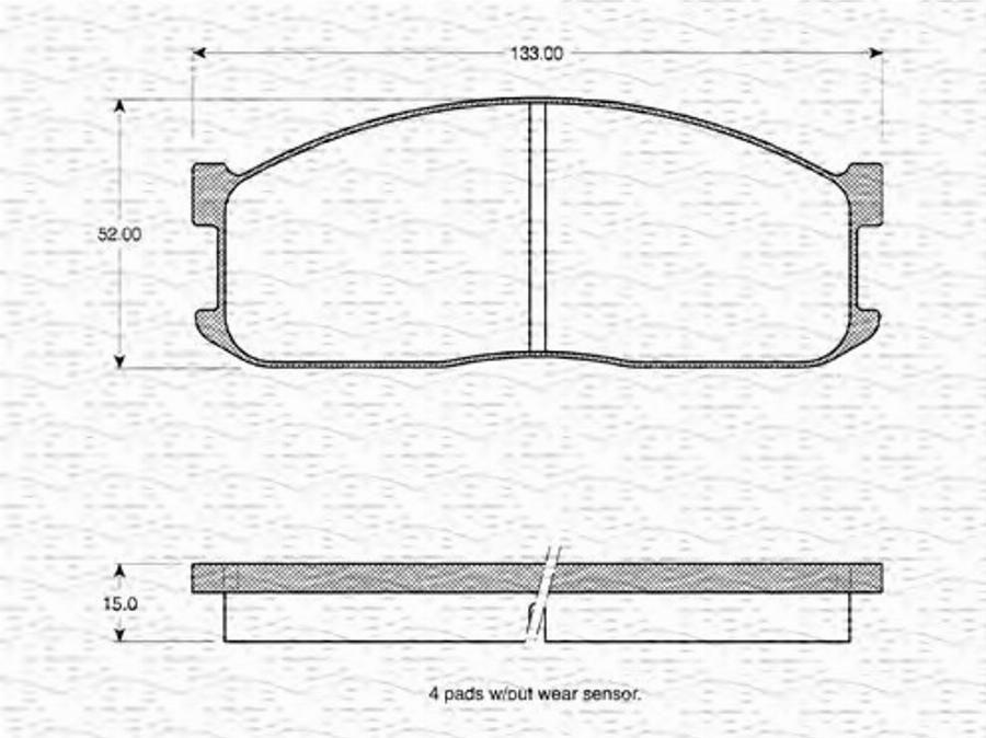 Magneti Marelli 363702161006 - Kit pastiglie freno, Freno a disco autozon.pro