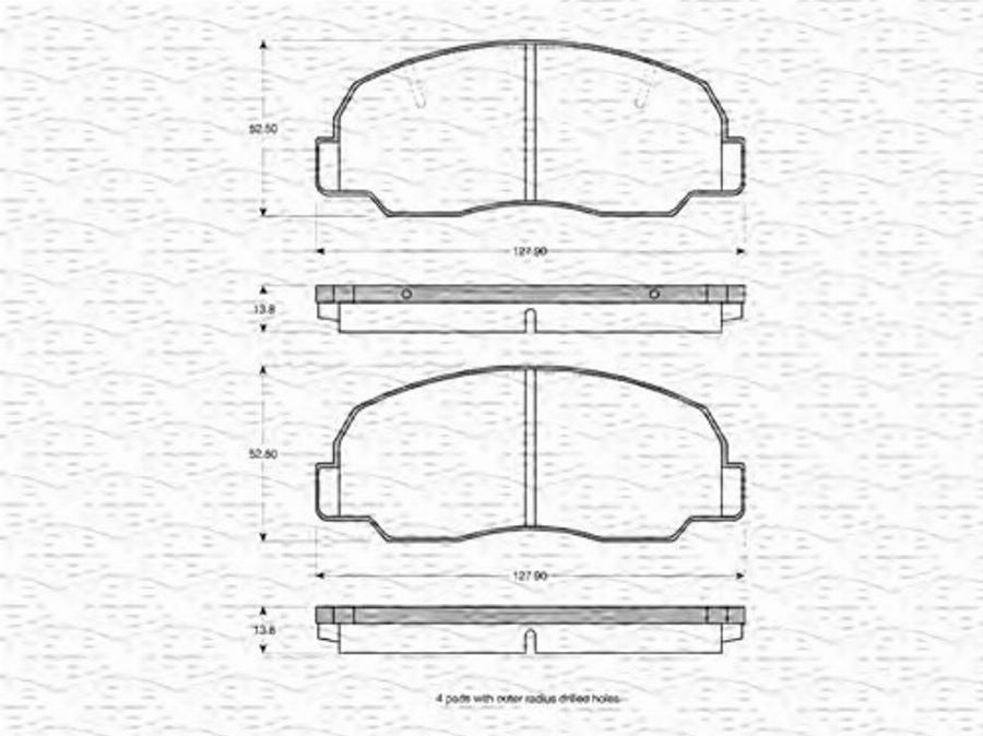 Magneti Marelli 363702161003 - Kit pastiglie freno, Freno a disco autozon.pro