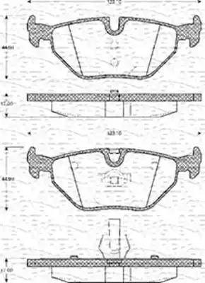 Magneti Marelli 363702161084 - Kit pastiglie freno, Freno a disco autozon.pro