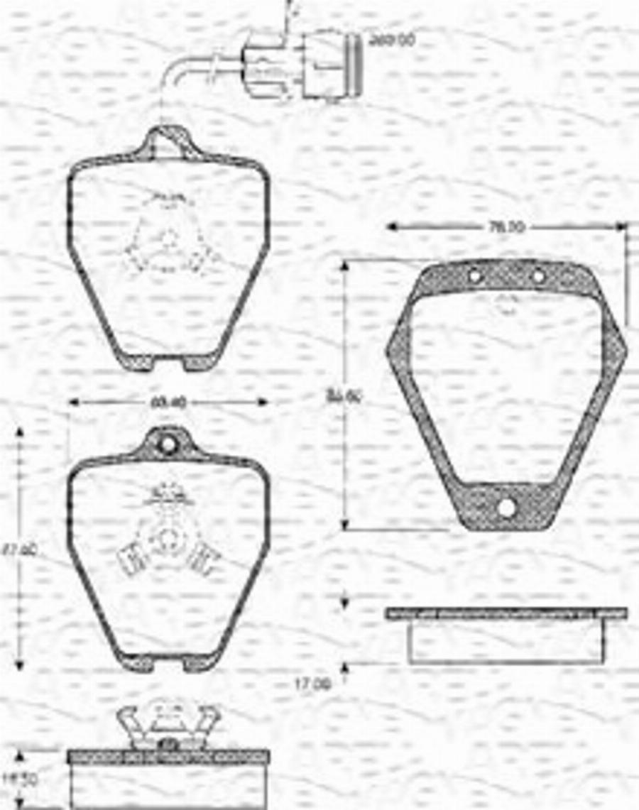 Magneti Marelli 363702161080 - Kit pastiglie freno, Freno a disco autozon.pro