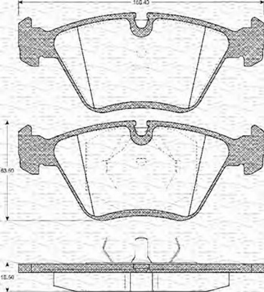 Magneti Marelli 363702161087 - Kit pastiglie freno, Freno a disco autozon.pro