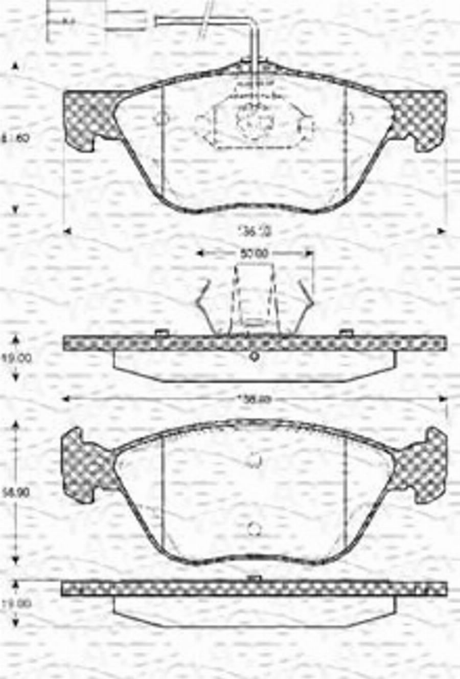 Magneti Marelli 363702161035 - Kit pastiglie freno, Freno a disco autozon.pro