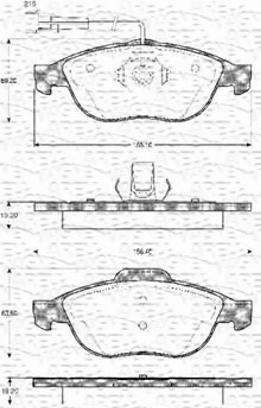 Magneti Marelli 363702161021 - Kit pastiglie freno, Freno a disco autozon.pro