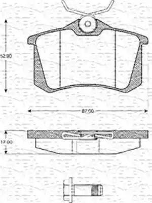 Magneti Marelli 363702161074 - Kit pastiglie freno, Freno a disco autozon.pro