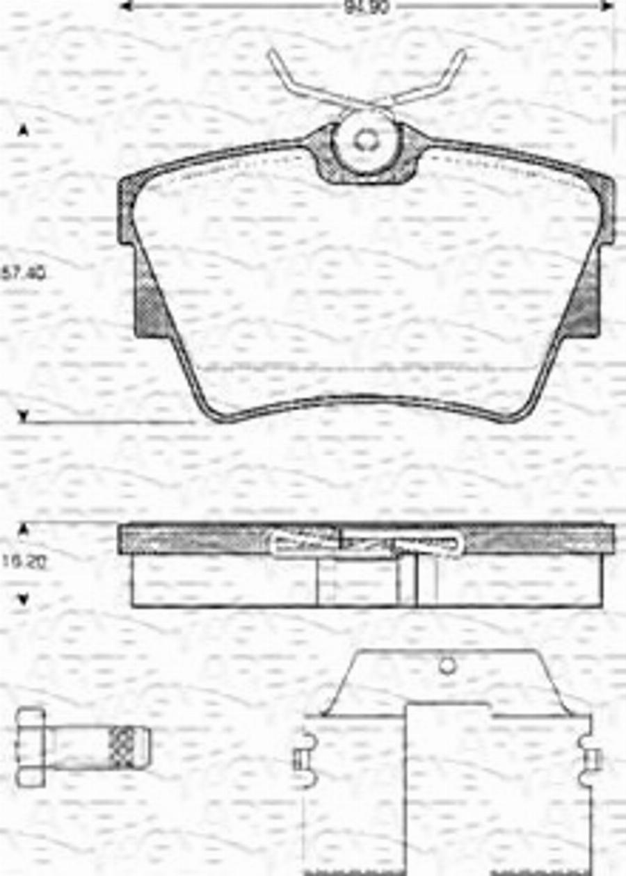 Magneti Marelli 363702161078 - Kit pastiglie freno, Freno a disco autozon.pro