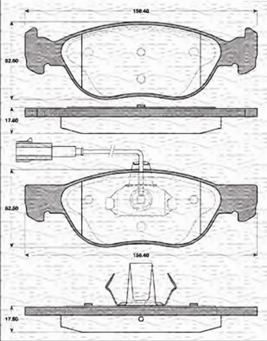 Magneti Marelli 363702161198 - Kit pastiglie freno, Freno a disco autozon.pro