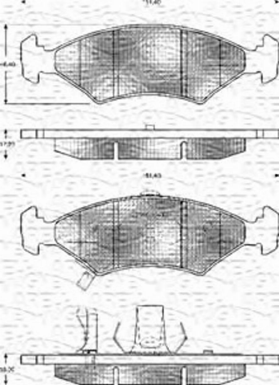 Magneti Marelli 363702161145 - Kit pastiglie freno, Freno a disco autozon.pro