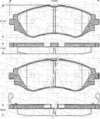 Magneti Marelli 363702161142 - Kit pastiglie freno, Freno a disco autozon.pro