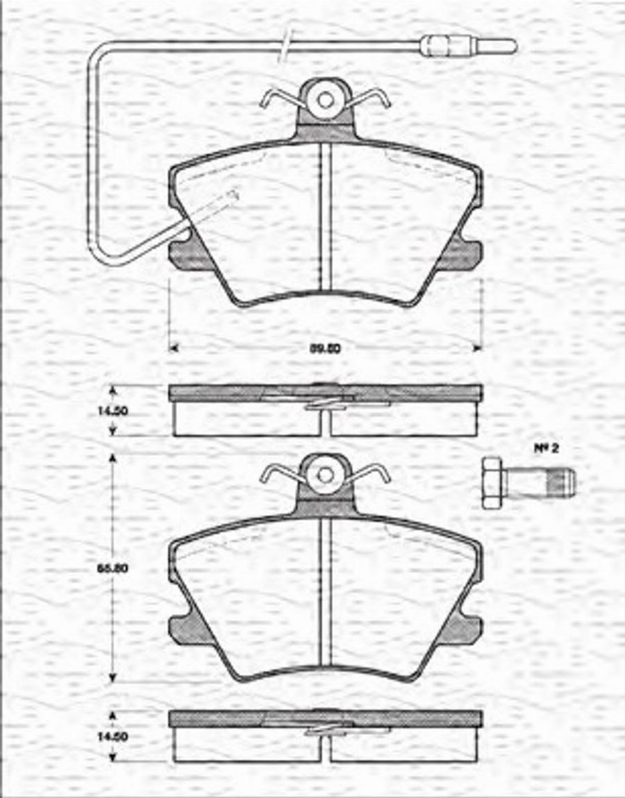 Magneti Marelli 363702161155 - Kit pastiglie freno, Freno a disco autozon.pro