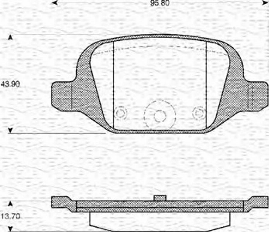 Magneti Marelli 363702161104 - Kit pastiglie freno, Freno a disco autozon.pro