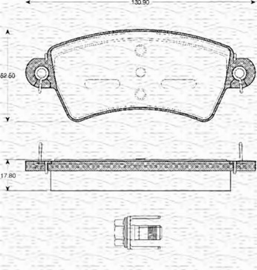 Magneti Marelli 363702161105 - Kit pastiglie freno, Freno a disco autozon.pro