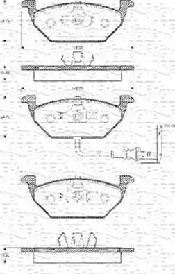 Magneti Marelli 363702161106 - Kit pastiglie freno, Freno a disco autozon.pro