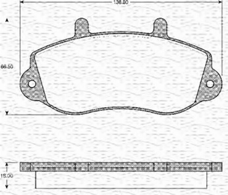 Magneti Marelli 363702161101 - Kit pastiglie freno, Freno a disco autozon.pro