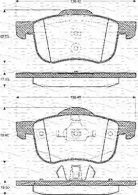 Magneti Marelli 363702161108 - Kit pastiglie freno, Freno a disco autozon.pro