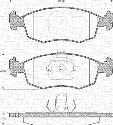 Magneti Marelli 363702161103 - Kit pastiglie freno, Freno a disco autozon.pro