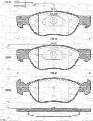 Magneti Marelli 363702161107 - Kit pastiglie freno, Freno a disco autozon.pro