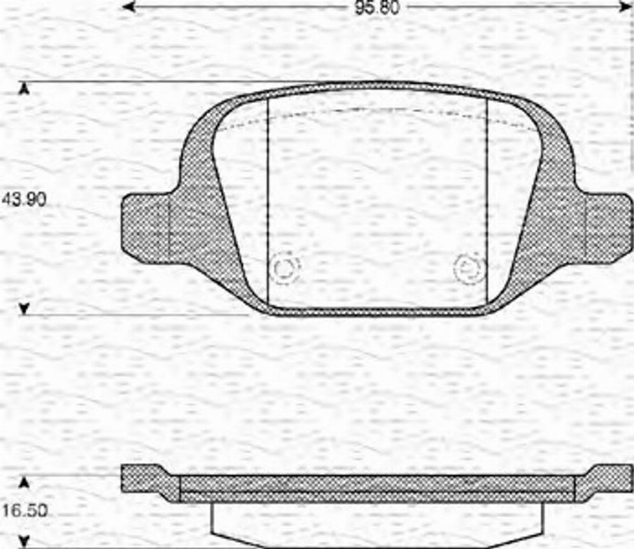 Magneti Marelli 363702161110 - Kit pastiglie freno, Freno a disco autozon.pro