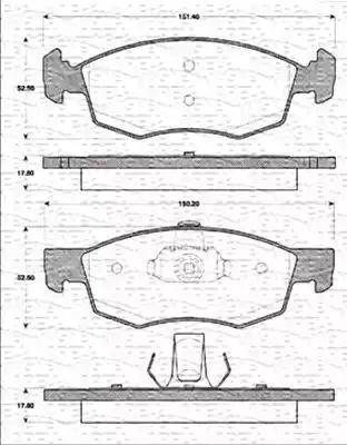 Magneti Marelli 363702161186 - Kit pastiglie freno, Freno a disco autozon.pro