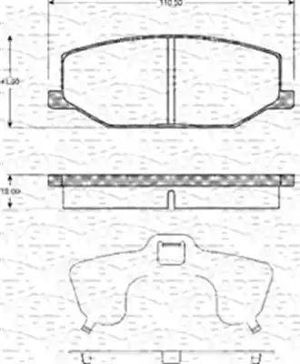 Magneti Marelli 363702161139 - Kit pastiglie freno, Freno a disco autozon.pro