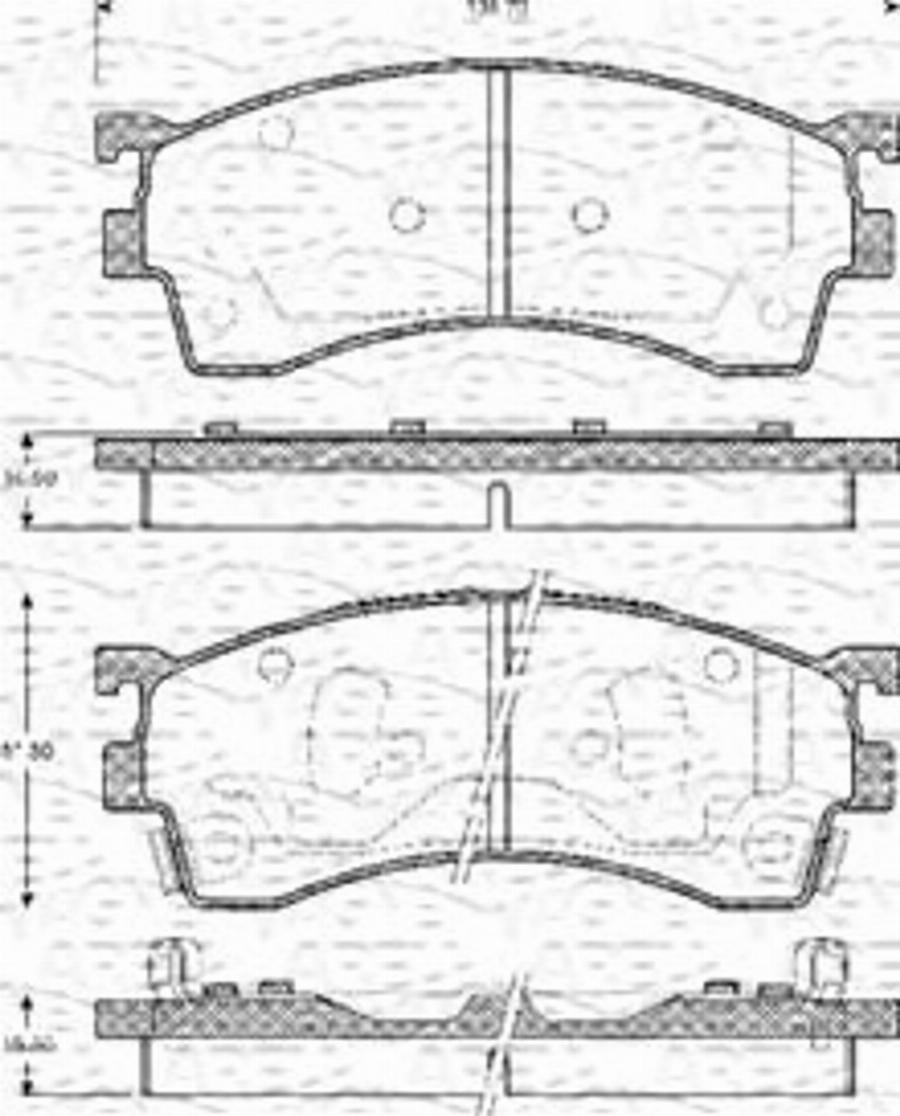 Magneti Marelli 363702161133 - Kit pastiglie freno, Freno a disco autozon.pro