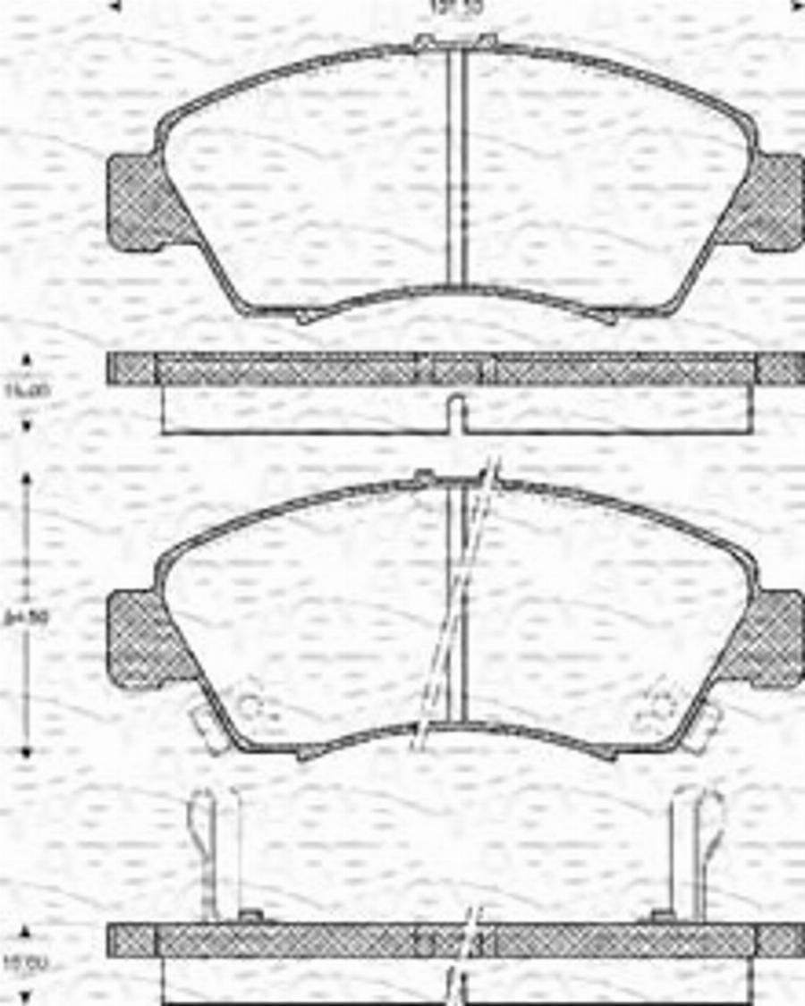 Magneti Marelli 363702161129 - Kit pastiglie freno, Freno a disco autozon.pro