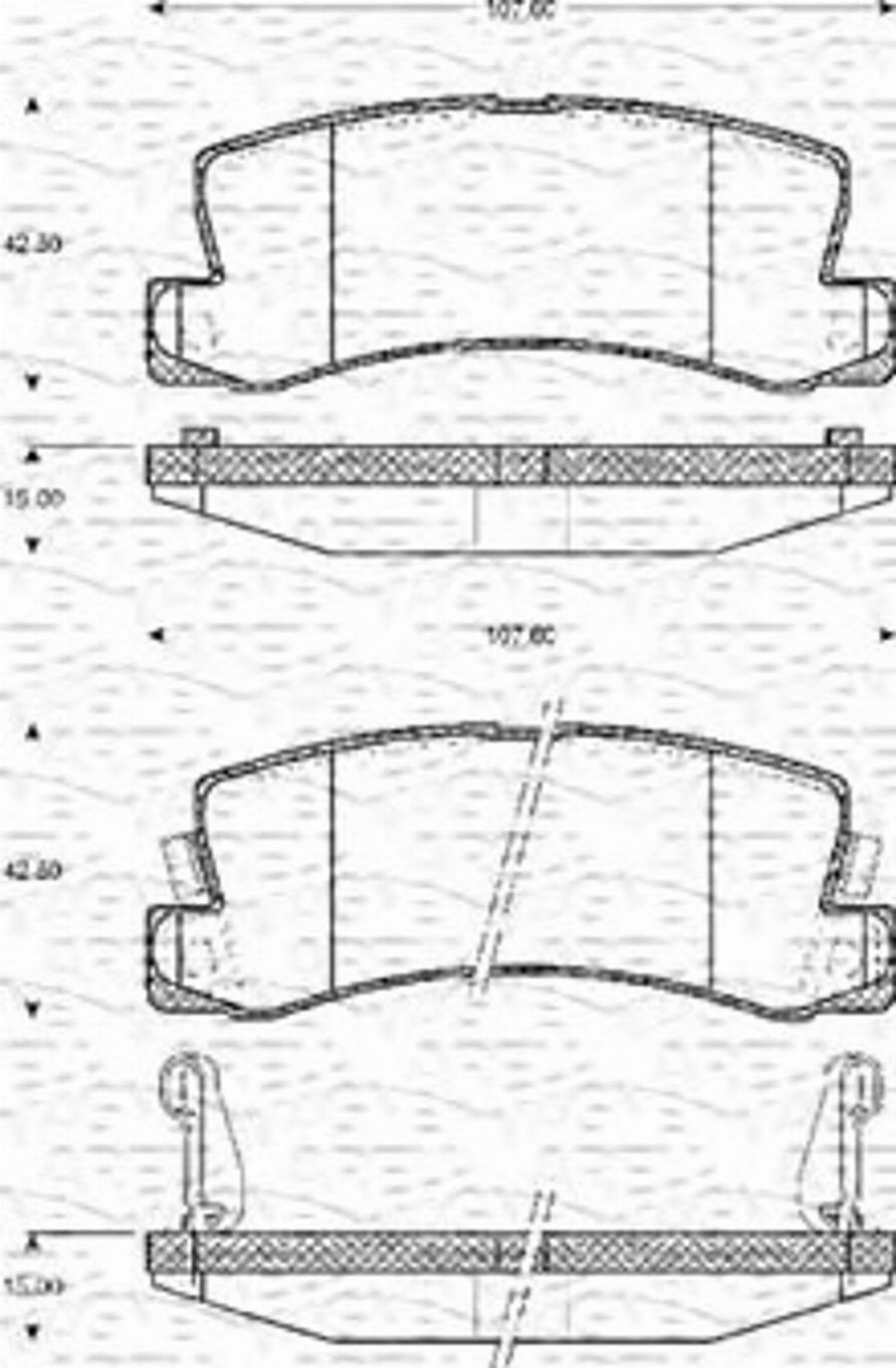 Magneti Marelli 363702161125 - Kit pastiglie freno, Freno a disco autozon.pro