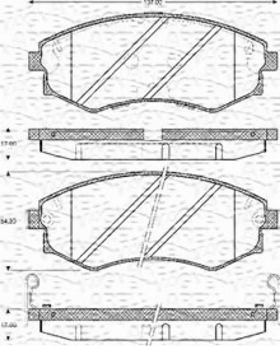 Magneti Marelli 363702161126 - Kit pastiglie freno, Freno a disco autozon.pro