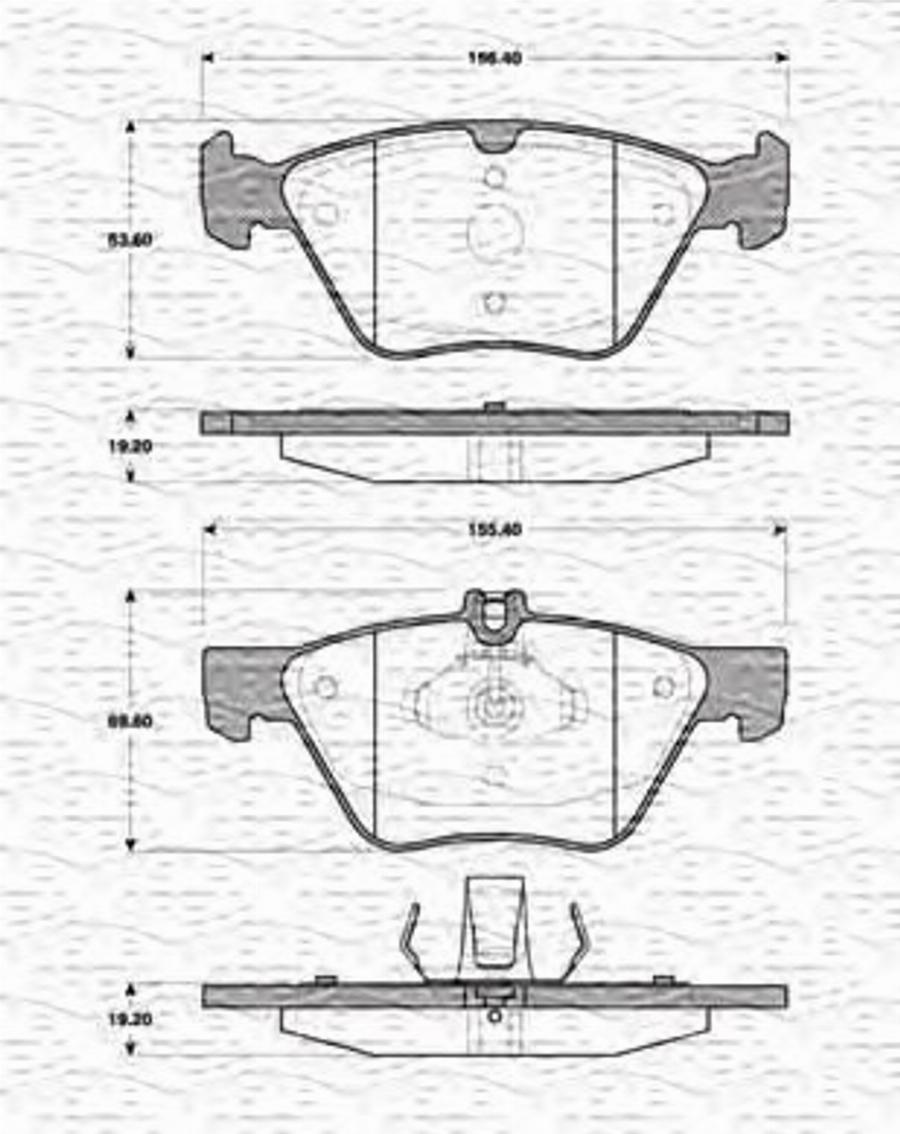 Magneti Marelli 363702161316 - Kit pastiglie freno, Freno a disco autozon.pro