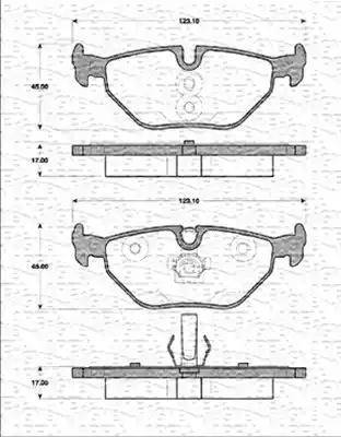 Magneti Marelli 363702161379 - Kit pastiglie freno, Freno a disco autozon.pro