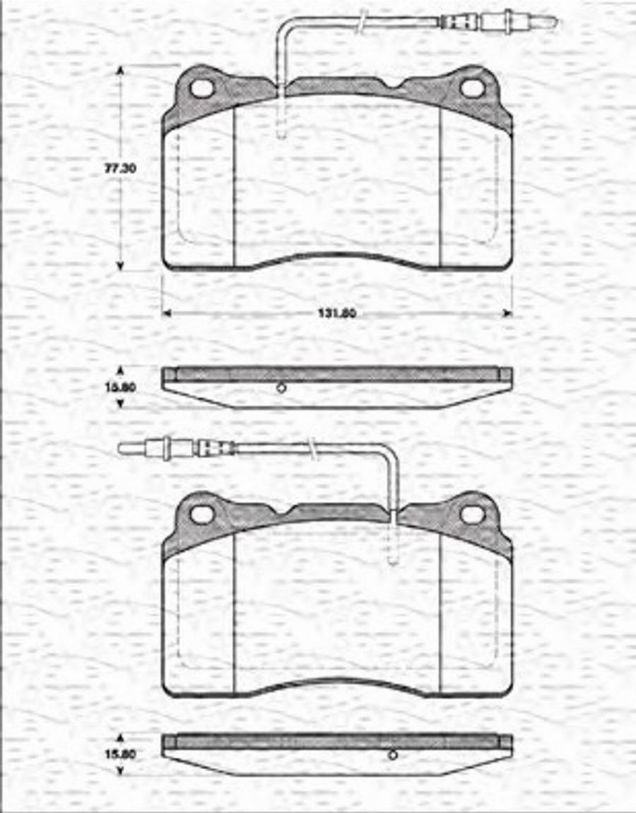 Magneti Marelli 363702161373 - Kit pastiglie freno, Freno a disco autozon.pro