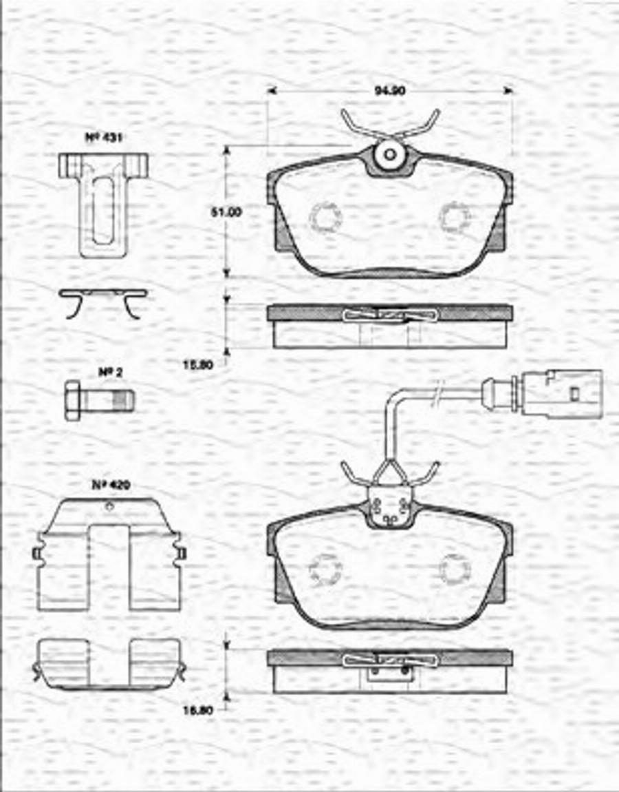 Magneti Marelli 363702161267 - Kit pastiglie freno, Freno a disco autozon.pro