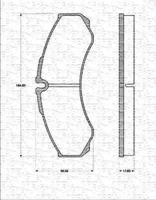 Magneti Marelli 363702161206 - Kit pastiglie freno, Freno a disco autozon.pro