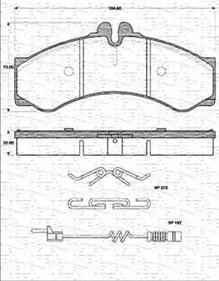 Magneti Marelli 363702161200 - Kit pastiglie freno, Freno a disco autozon.pro