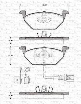 Magneti Marelli 363702161202 - Kit pastiglie freno, Freno a disco autozon.pro