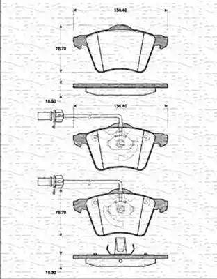 Magneti Marelli 363702161212 - Kit pastiglie freno, Freno a disco autozon.pro