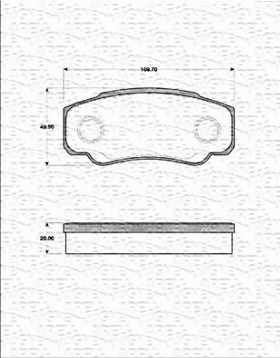 Magneti Marelli 363702161280 - Kit pastiglie freno, Freno a disco autozon.pro