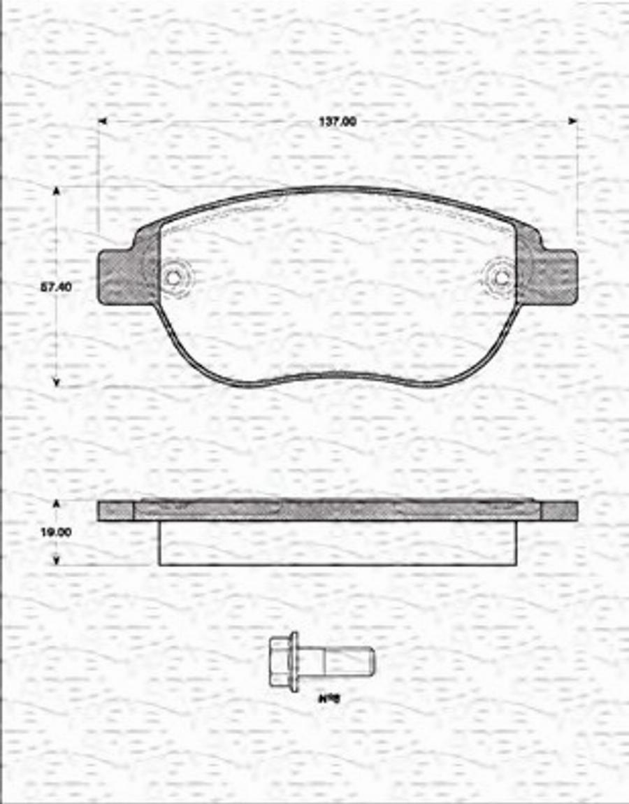 Magneti Marelli 363702161231 - Kit pastiglie freno, Freno a disco autozon.pro