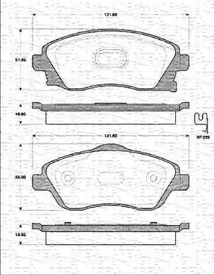 Magneti Marelli 363702161220 - Kit pastiglie freno, Freno a disco autozon.pro