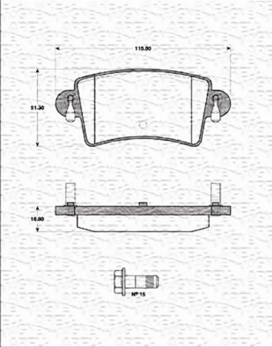 Magneti Marelli 363702161271 - Kit pastiglie freno, Freno a disco autozon.pro