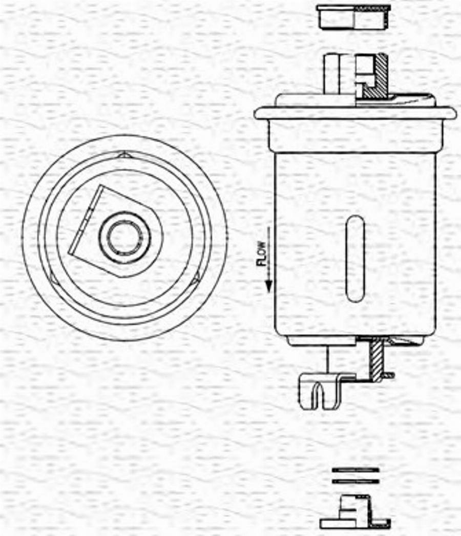 Magneti Marelli 213908908320 - Filtro carburante autozon.pro