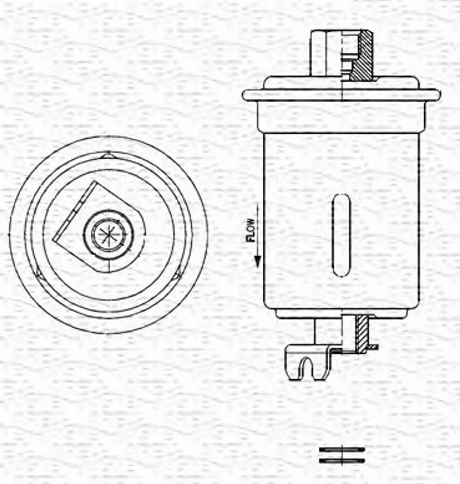 Magneti Marelli 213908606800 - Filtro carburante autozon.pro