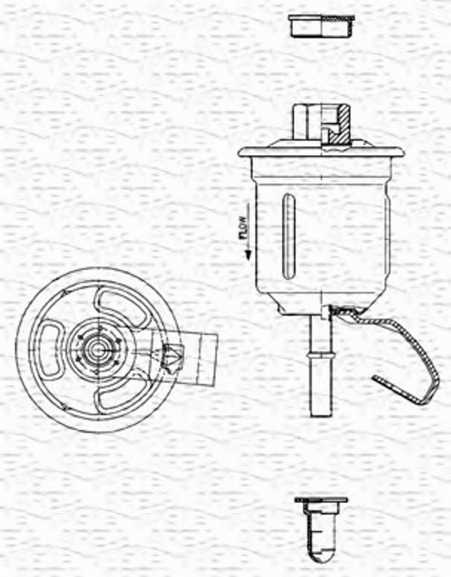 Magneti Marelli 213908307600 - Filtro carburante autozon.pro