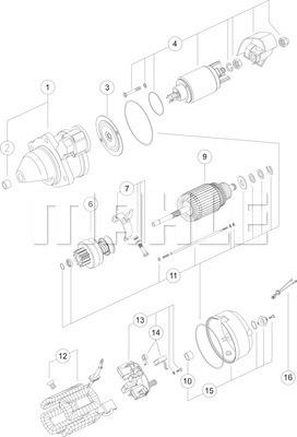 MAHLE MS 312 - Motorino d'avviamento autozon.pro