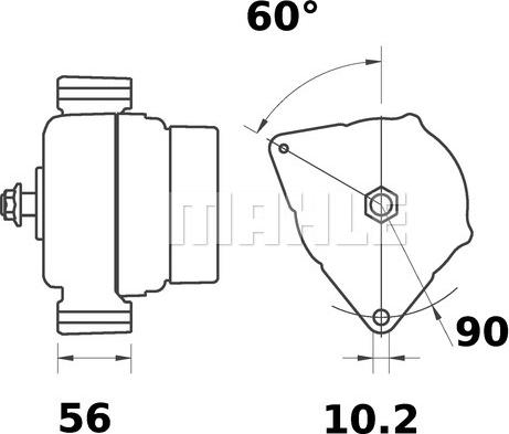 MAHLE MG 142 - Alternatore autozon.pro