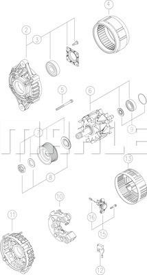 MAHLE MG 556 - Alternatore autozon.pro