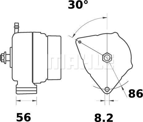 MAHLE MG 177 - Alternatore autozon.pro