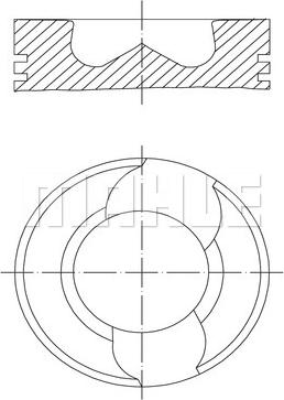 MAHLE 227 02 10 - Pistone autozon.pro